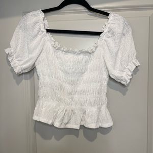 White boho top